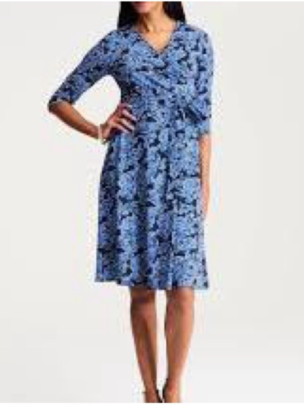 J. Jill Wearever NWT Wrap-Style V-Neck Dress Sz Large XLP